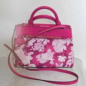 Michael Kors Fuchsia Floral Satchel